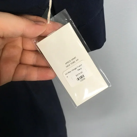 APIECE APART | navy max vogue cupro dress 4 - Picture 5 of 7